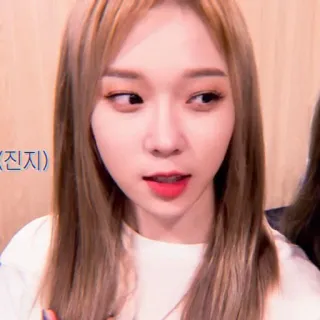🌸 244a7e9e 진지 女性, 脸, 表情, 韩流 telegram sticker