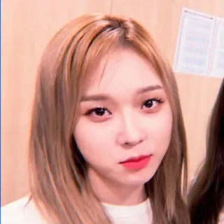 🌸 6f859878 女人, 肖像, 脸, 美女, 韩国, 亚洲 telegram sticker