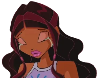 😭 290dbc0f wanita, menangis, sedih, air mata, kartun, gadis telegram sticker