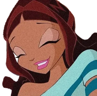 😇 2ae1e78b kartun, wanita, gadis, senyum, karakter, animasi telegram sticker