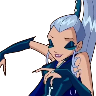 ❄️ cf81c306 Icy Winx Club Мультфильм, Злой, Ведьма, Ледяной, Винкс Клаб telegram sticker
