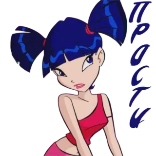 😥 af6d8572 ПРОСТИ cartoon, girl, anime, character, sorry, pardon, russian telegram sticker