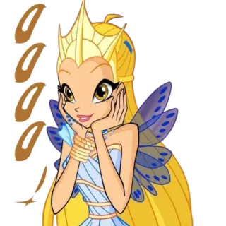 😯 fa07f536 Stella Winx Club cartoon, fairy, princess, magic, sparkle, winx club, stella telegram sticker