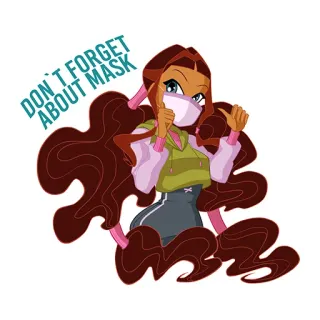 Winx vs Covid telegram stickers