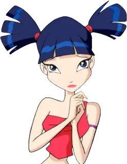 🥺 346300e5 Musa Winx Club kartun, anime, gadis, Winx Club, Musa telegram sticker