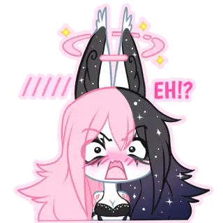 😧 d7f1c7ef EH!? Anime, Mignon, Sticker, Dessin animé telegram sticker