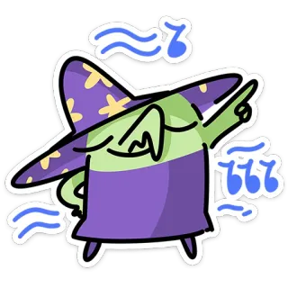 💃 c953154b mágico, bruxa, magia, desenho animado, fofo, personagem, fantasia, mago telegram sticker