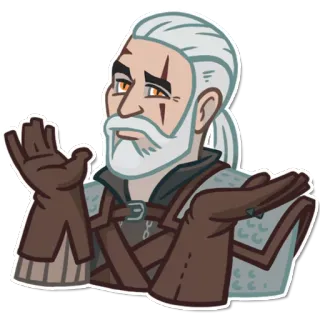 😉 28314220 Geralt of Rivia The Witcher witcher, geralt, rivia, spiel, serie, monsterjäger whatsapp sticker