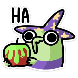 🎃 8f9bb077 HA witch, halloween, magic, cartoon, sticker telegram sticker
