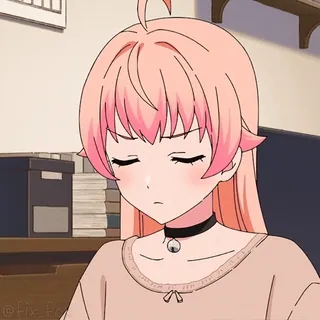 😛 15350c45 Anime, Cô gái, Dễ thương, Tóc hồng, Nhân vật, Phim hoạt hình telegram sticker