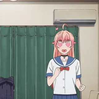 😍 dceaa22e Anime, Nữ sinh, Dễ thương, Tình yêu, Trái tim, Manga, Kawaii telegram sticker