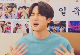 😣 2ba28ffc Jin K-Pop, Cantor, Homem, Artista, Celebridade telegram sticker