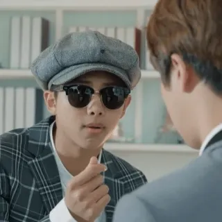 ❣ 74364cf2 homem, óculos de sol, retrato, interior, chapéu telegram sticker