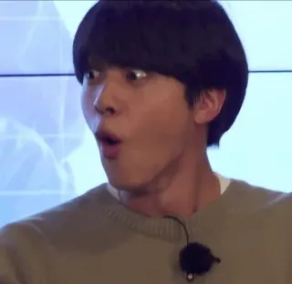 😯 a93be0c9 kpop, chocado, rosto, engraçado, reação, meme telegram sticker