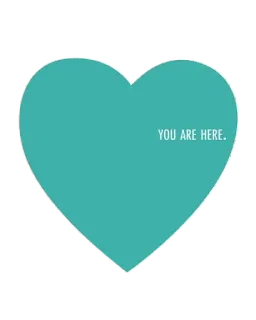 😘 3ad43127 YOU ARE HERE. coeur, vous êtes ici, emplacement, carte telegram sticker