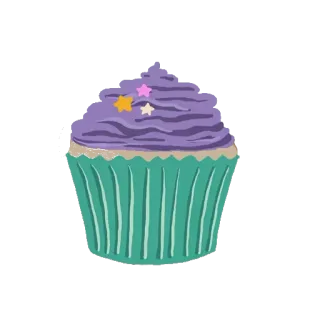 🎂 57d052d0 Cupcake, Dessert, Pâtisserie, Sucré, Nourriture, Friandise telegram sticker