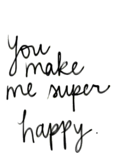 😚 ae339a00 you make me super happy joyeux, positif, encouragement, amour, bonheur, salutation telegram sticker