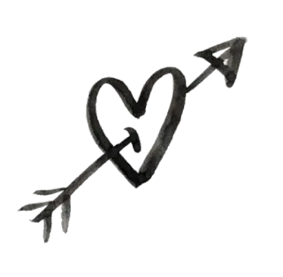 💚 b2b68e8f coeur, flèche, amour, saint-valentin, romance telegram sticker