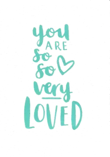 💚 b4cc78e9 you are so so very loved amour, affection, mignon, texte, positif, message telegram sticker