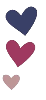 😀 beb1e9c3 coeurs, amour, formes, motif telegram sticker