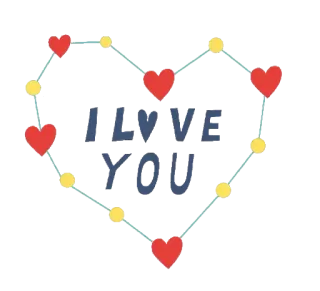 ❤ c774608a I LOVE YOU amour, cœur, affection, romantique, salutation, message telegram sticker