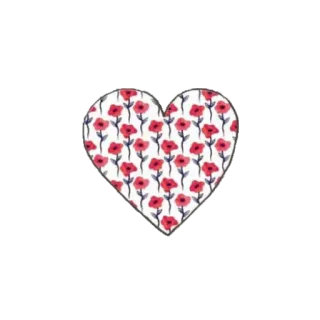 💙 d80e548f coeur, fleurs, floral, motif, amour, Saint-Valentin telegram sticker