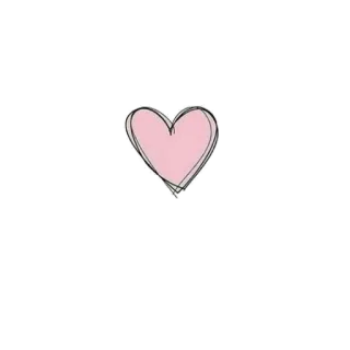 💓 dda692c2 coeur, amour, rose, gribouillage, dessin, mignon telegram sticker