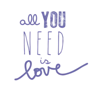 💙 f75fdfc0 all you need is love amour, citation, message, positif, affection, tout ce dont tu as besoin c'est l'amour telegram sticker