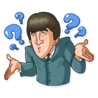 The Beatles telegram stickers