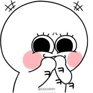 🙊 75819236 @COCOPYR character, cartoon, cute, joyful, happy telegram sticker