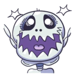 😊 28b7c9d8 Cartoon, Monster, Skelett, Zombie, Halloween telegram sticker