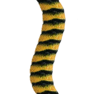 🐝 b5b5057e 老虎, 尾巴, 条纹, 动物, 毛茸茸, 黄色, 黑色 telegram sticker