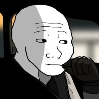 🌾 d86dfa4a Meme, Wojak, Internetmeme, Doomer telegram sticker