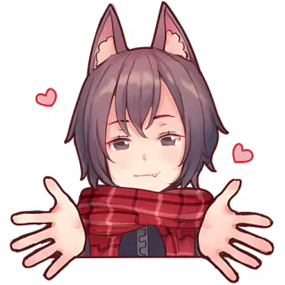 Волчья любовь @Nyasticks telegram stickers