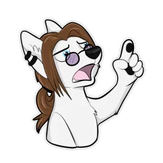 😨 09a4f6df Furry, Anthropomorphe, Cartoon, Chien, Loup, Personnage telegram sticker