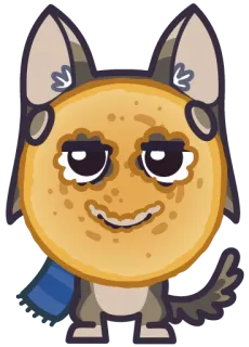 🌞 7c4253a9 собака, мультик, животное, милый, наклейка, антропоморфный whatsapp sticker