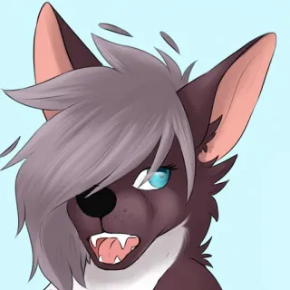 😄 b97e5b4b 兽人, 动物, 卡通, 可爱, 角色, 狗 telegram sticker