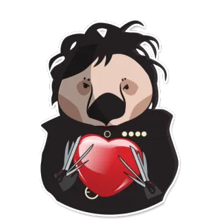 Вомбат в кино whatsapp stickers