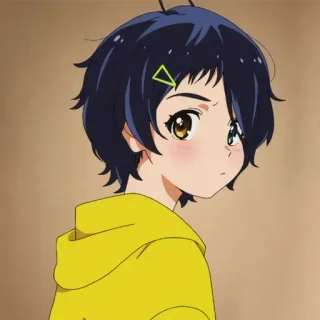 😊 31a1bb05 Ai Ohto Wonder Egg Priority anime, cute, girl, yellow, short hair, character, cartoon telegram sticker