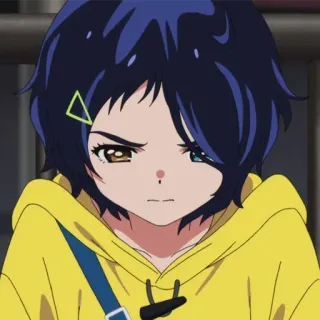 😒 be7423dd anime, girl, angry, portrait, cartoon, character telegram sticker