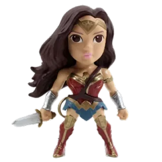 😅 acd6b887 Wonder Woman superhero, DC Comics, action figure telegram sticker