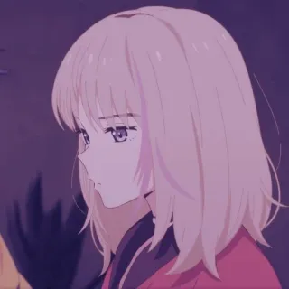 😑 dbe8fc5d anime, girl, cartoon, portrait telegram sticker