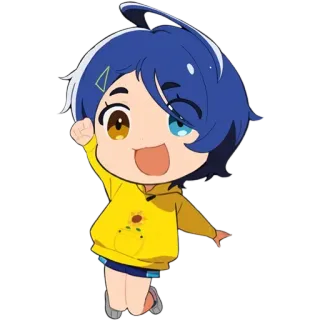 😁 ba106de5 Chibi, Anime, Cartoon, Figur, Süß, Kawaii telegram sticker