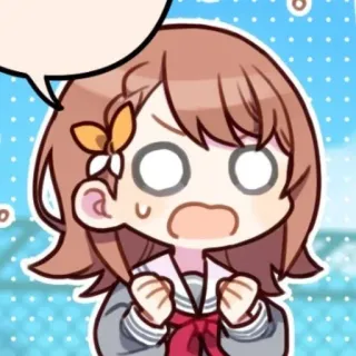 🥺 90f37e6d อนิเมะ, การ์ตูน, น่ารัก, สีหน้า, ตัวละคร telegram sticker