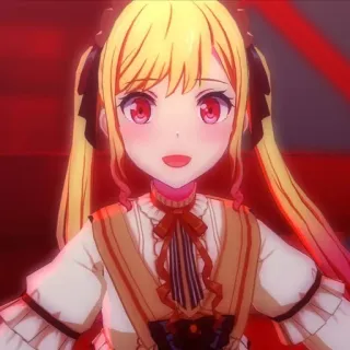 😃 fafba50e อนิเมะผู้หญิง, ผมบลอนด์, น่ารัก, ผู้หญิง, อนิเมะ telegram sticker