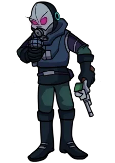 ⬅️ b35e6880 Gasmasker, Militair, Wapen, Personage, Sci-fi, Futuristisch telegram sticker