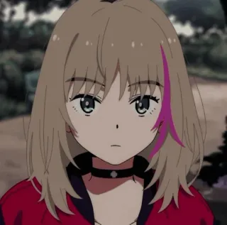 📕 4098e83c 动漫, 女孩, 卡通, 角色, 肖像, 插画 whatsapp sticker