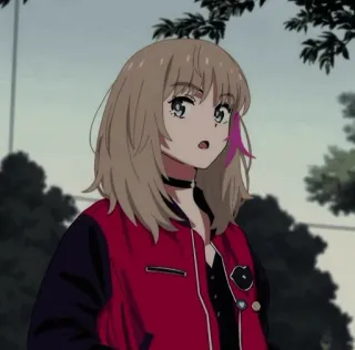 📕 fc524291 动漫, 女孩, 卡通, 角色, 日本动漫, 插画 whatsapp sticker