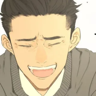 😂 dc4f0753 男人, 快乐, 微笑, 人, 脸, 肖像 telegram sticker