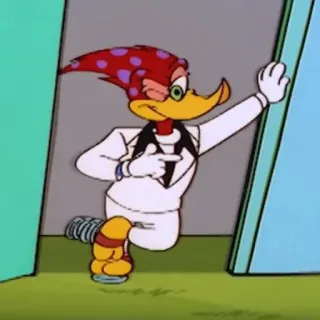 😉 73b5ff03 Woody Woodpecker cartoon, woody, woodpecker, bird, funny telegram sticker